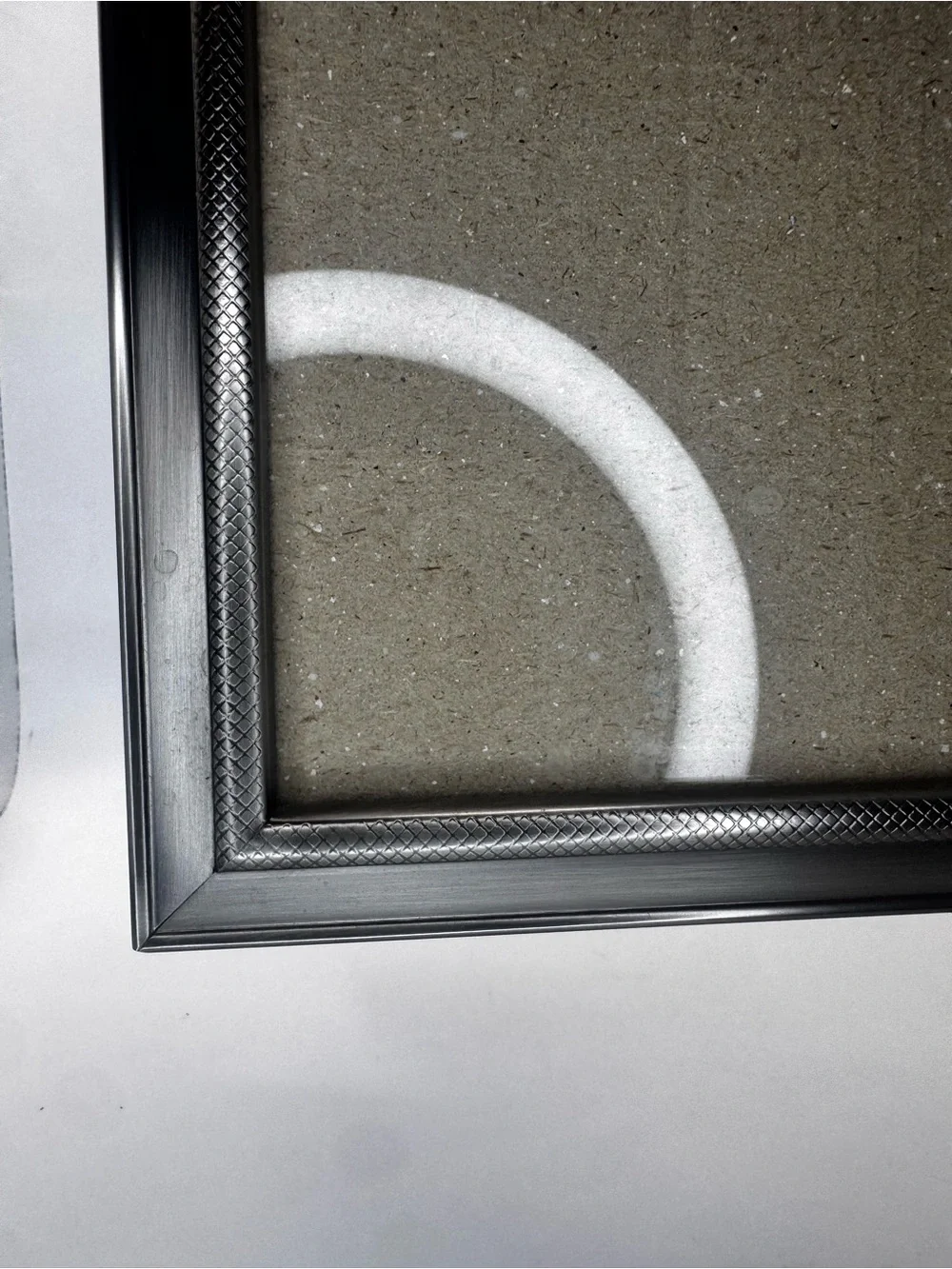 Malden Black silver Photo Frame with Textured Inner Trim